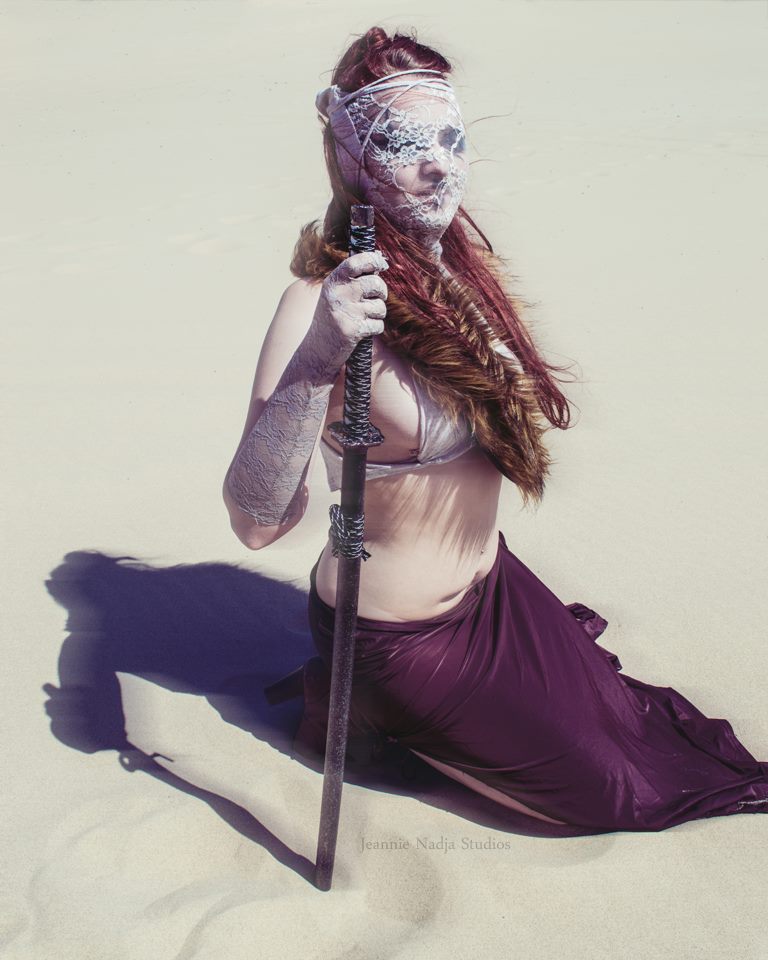 Female model photo shoot of Kijana Danielle in Coos Bay Sand Dunes
