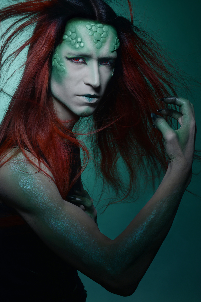 Male model photo shoot of Rex Maskimus, makeup by LunatiqueMUA