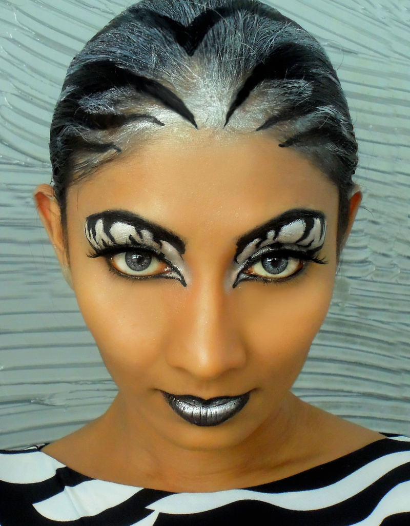 Female model photo shoot of Santiyago Makeup in Sri Lanka