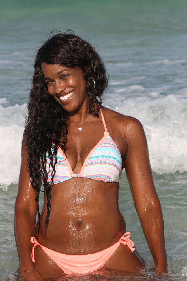 Female model photo shoot of   MENDI in South Beach Miami
