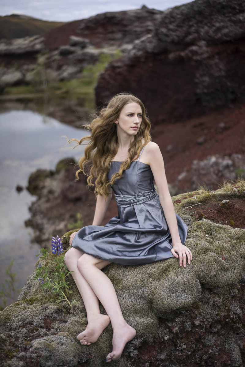 Female model photo shoot of Kimberly Kathleen by TrungNguyen Photography in  Rauðhólar í Heiðmörk, Iceland