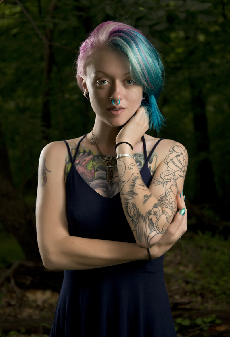 Female model photo shoot of Starbomb Suicide by Marcus Nyne in Patapsco Valley State Park