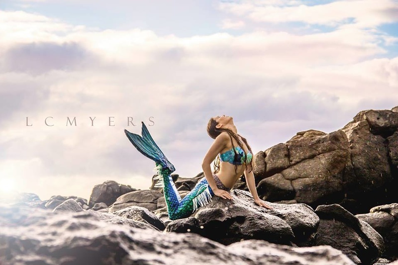 Female model photo shoot of Mermaid Linda Stephanie in Oahu