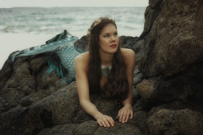 Female model photo shoot of Mermaid Linda Stephanie in Oahu