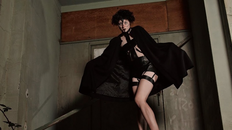 Female model photo shoot of Iris Obsidian in State Insane Asylum, Salem, Oregon