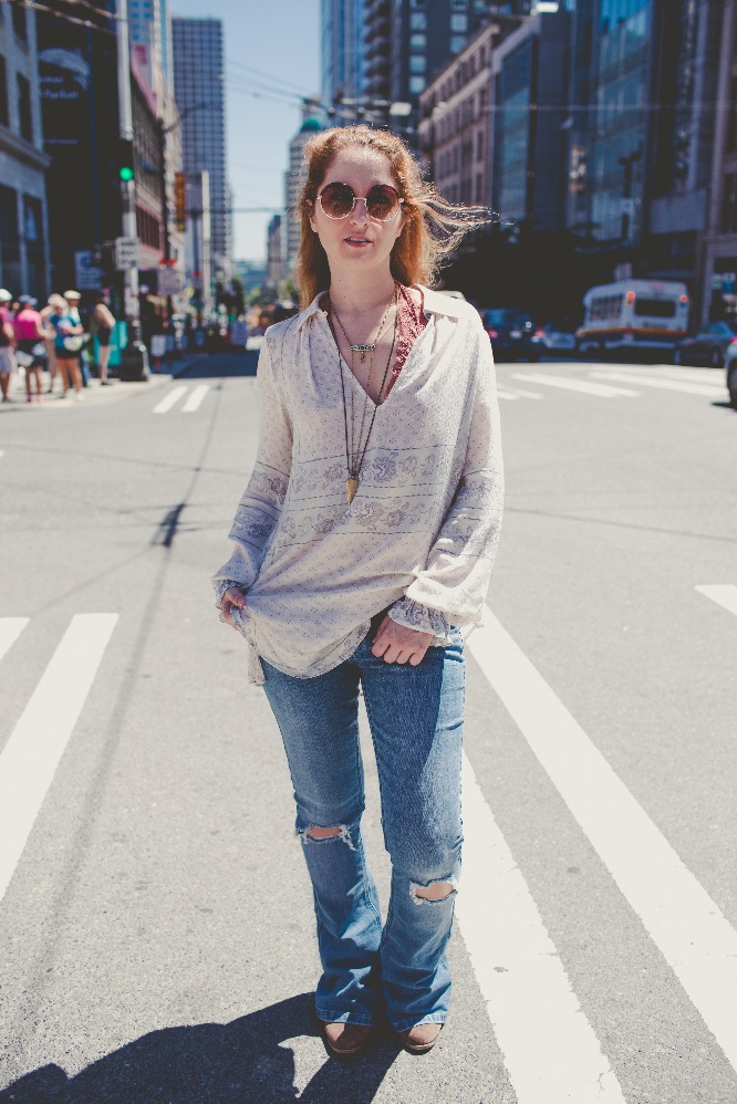 Female model photo shoot of leannekrystine in Pike Place