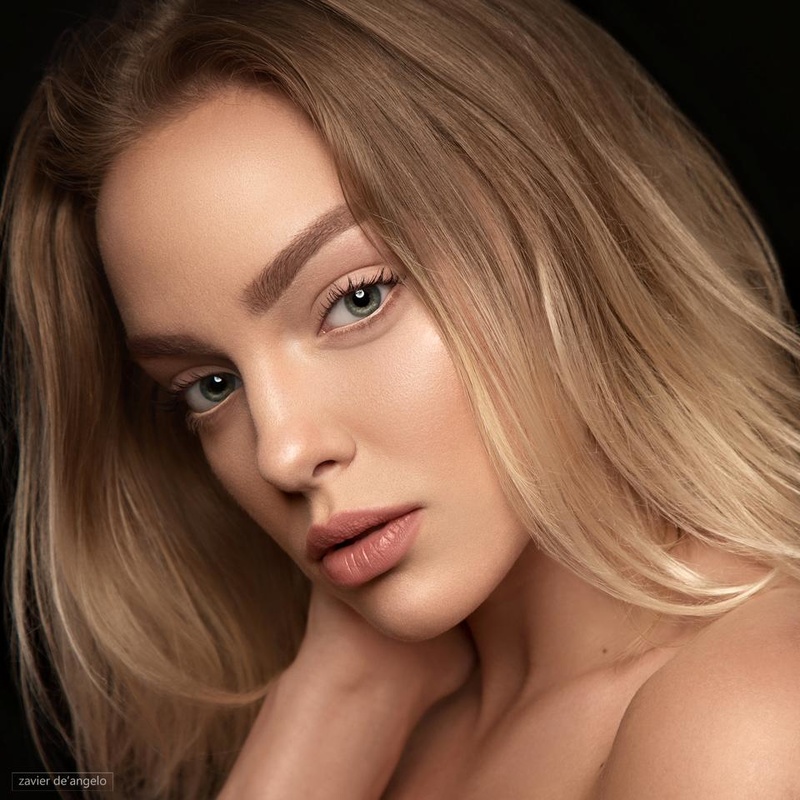 Female model photo shoot of Lina Zuniga Makeup