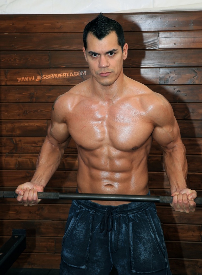 Male model photo shoot of JesseJames in American Gym