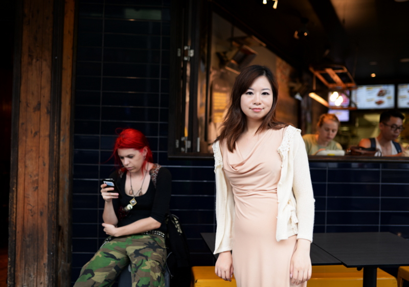 Female model photo shoot of Jing Liu
