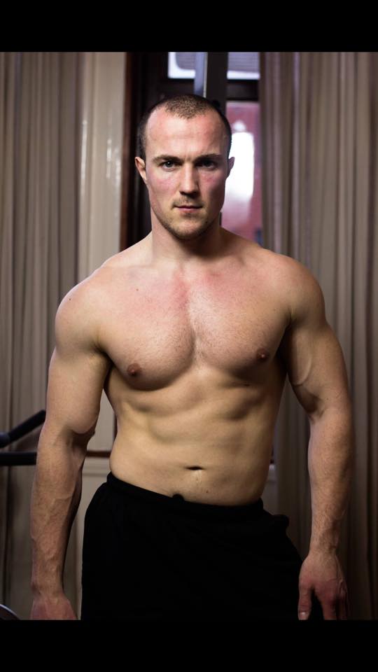Male model photo shoot of Sean Aestoic in Glasgow home gym