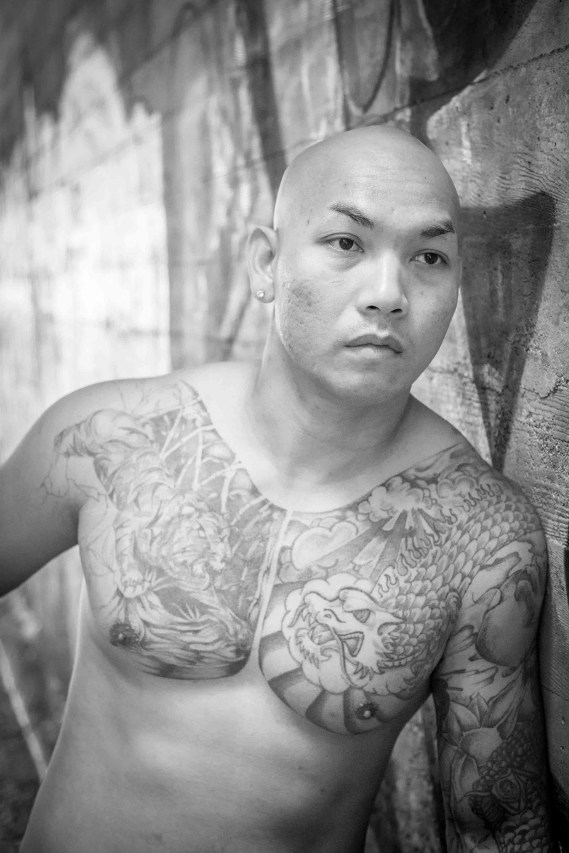 Male model photo shoot of Kenton Wandasan in Nuuanu, Hawaii