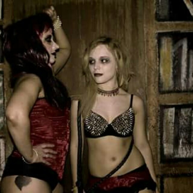 Female model photo shoot of Mia Lyn Allen and Dawn Lyn in haunted hydro fremont ohio ~ photographer angelous tiene and flossy stossi