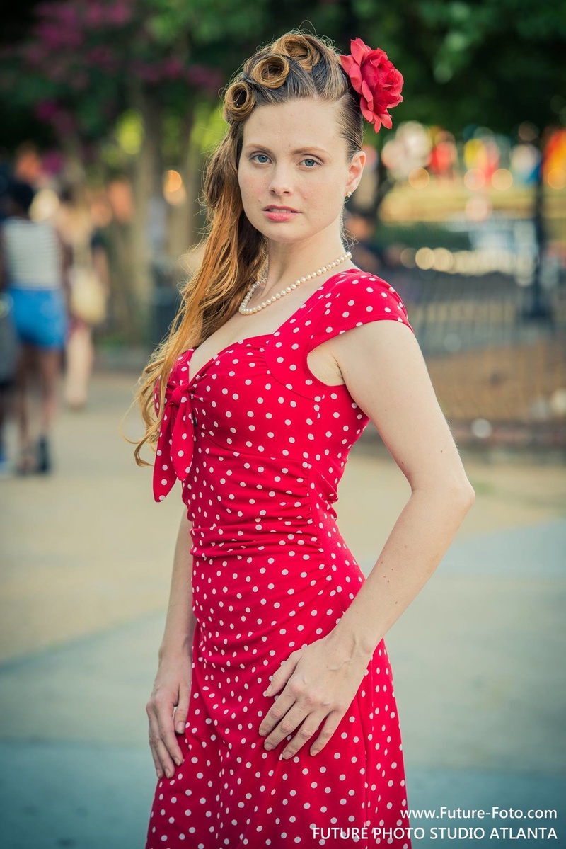 Female model photo shoot of AnnElyse Rose by Maxx Yin FuturePhotoATL in Atlanta, GA (Little 5 Points)
