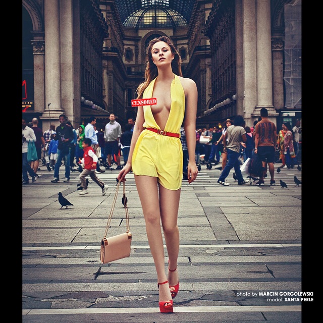 Female model photo shoot of Santa Perle by Marcin Gorgolewski in Milan
