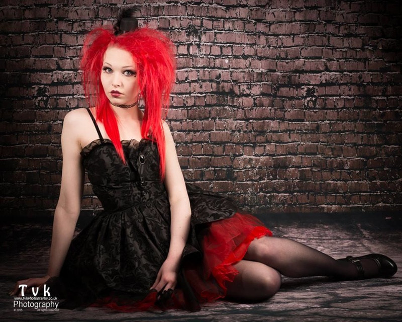 Female model photo shoot of ElectrikkDoll by TvkPhotography