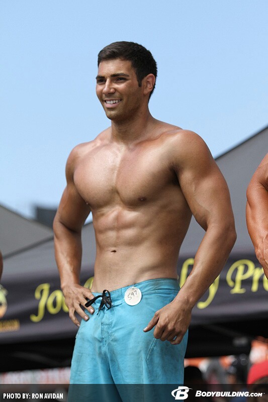 Male model photo shoot of Man0fsteel in Muscle Beach