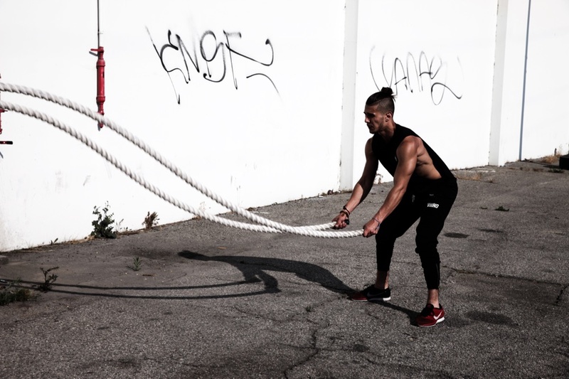 Male model photo shoot of Jonny Morales in Near 4th street bridge Los Angeles