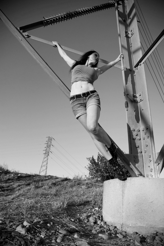 Female model photo shoot of Amber D Howard by Eric Lovato