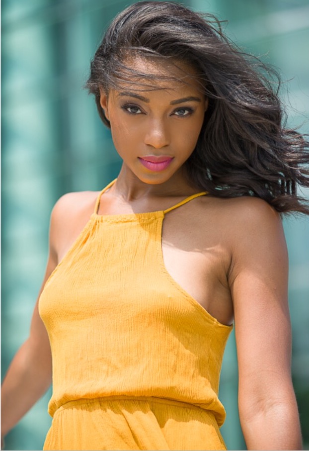 Female model photo shoot of Jazmine Maureen by Barsel Fhotografix, hair styled by Aliza B