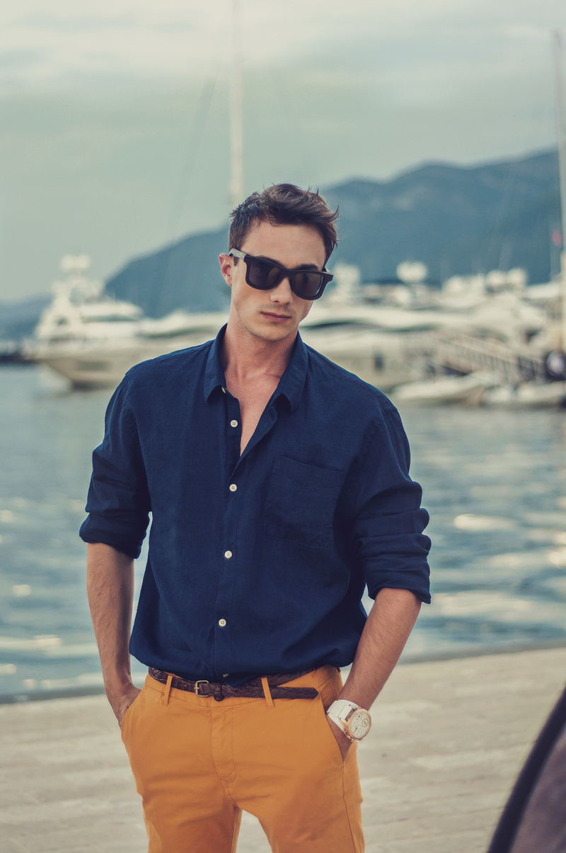 Male model photo shoot of Tomislav  Medin in porto montenegro