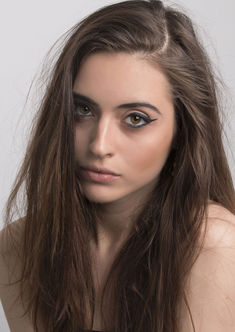 Female model photo shoot of  HopkinsNikki in Studio, makeup by makeupby_kmac