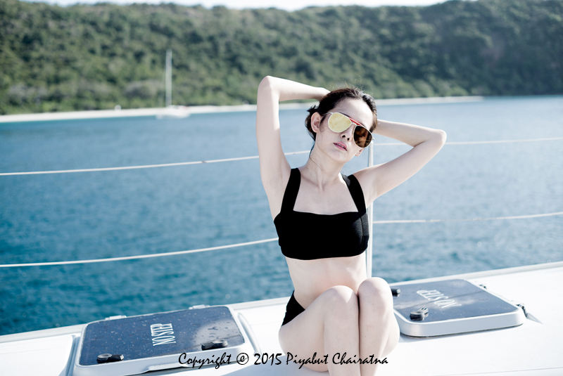 Male model photo shoot of Piyabut Chairatna in Ocean Marina Yacht Club, Pattaya, Thailand