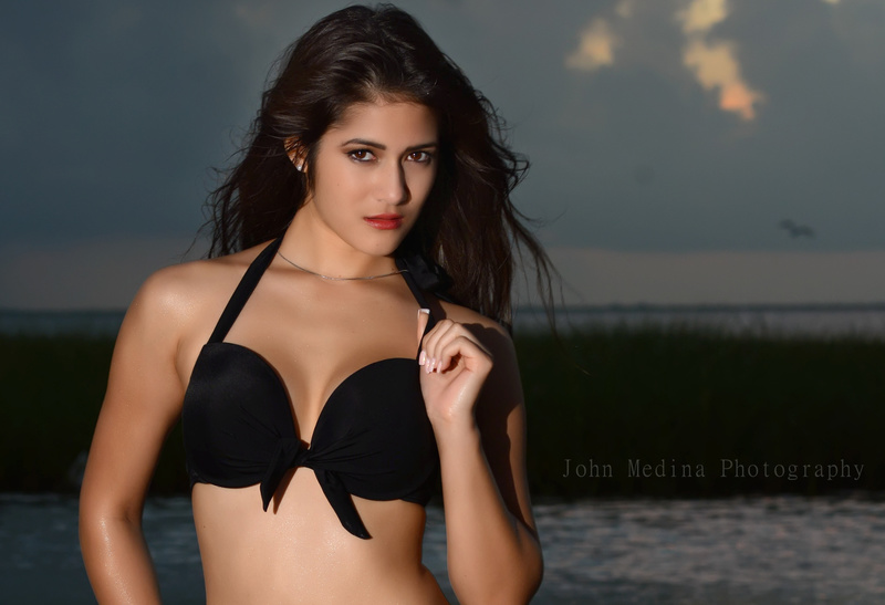 Male and Female model photo shoot of John Medina Photography and christine_noelle in Galveston Bay, Galveston Texas