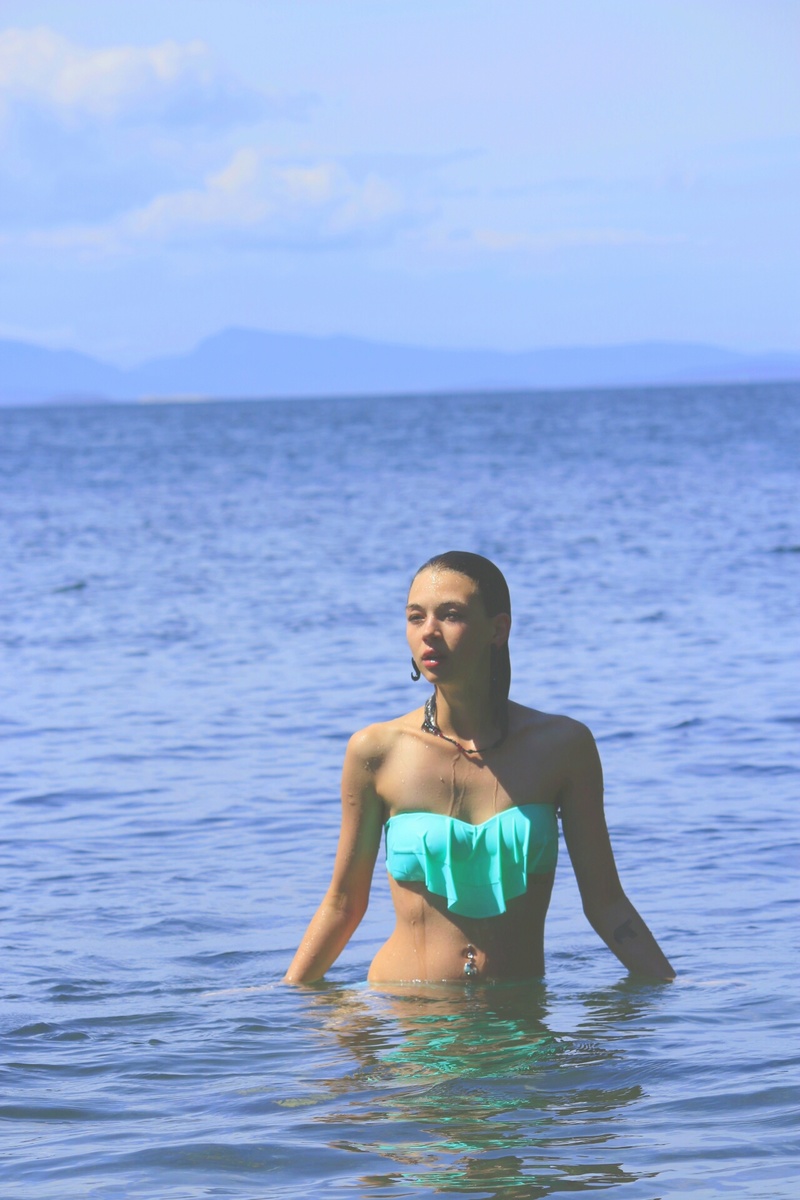 Female model photo shoot of Pixi907 in San Juan Island, Washington