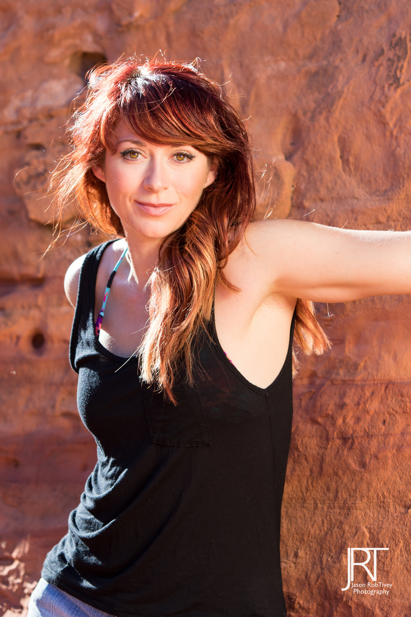 Female model photo shoot of Heather Hyde in Red Rocks