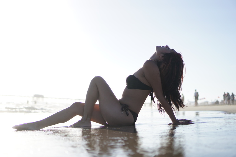 Female model photo shoot of biankanichole in huntington beach