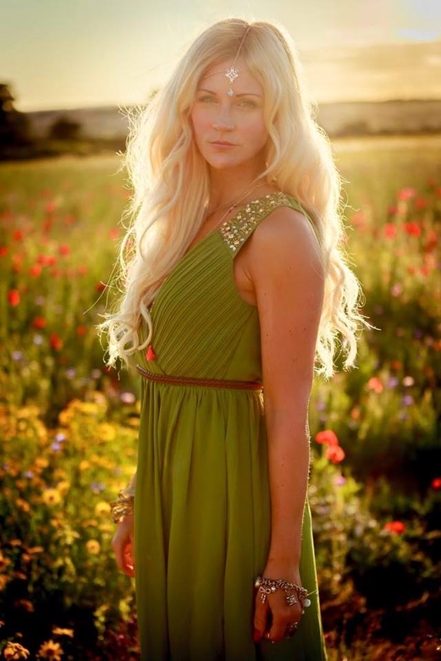 Female model photo shoot of Jade_Green in Alton Lavender Fields