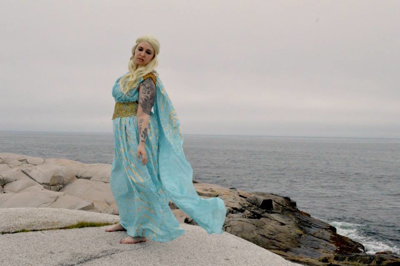 Female model photo shoot of Candy_Cosplay in Peggy's Cove Nova Scotia