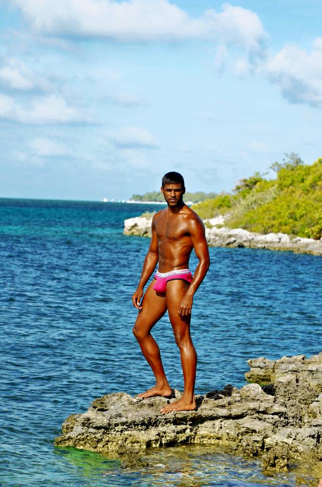 Male model photo shoot of kanehoad in Great strip Cay Bahamas