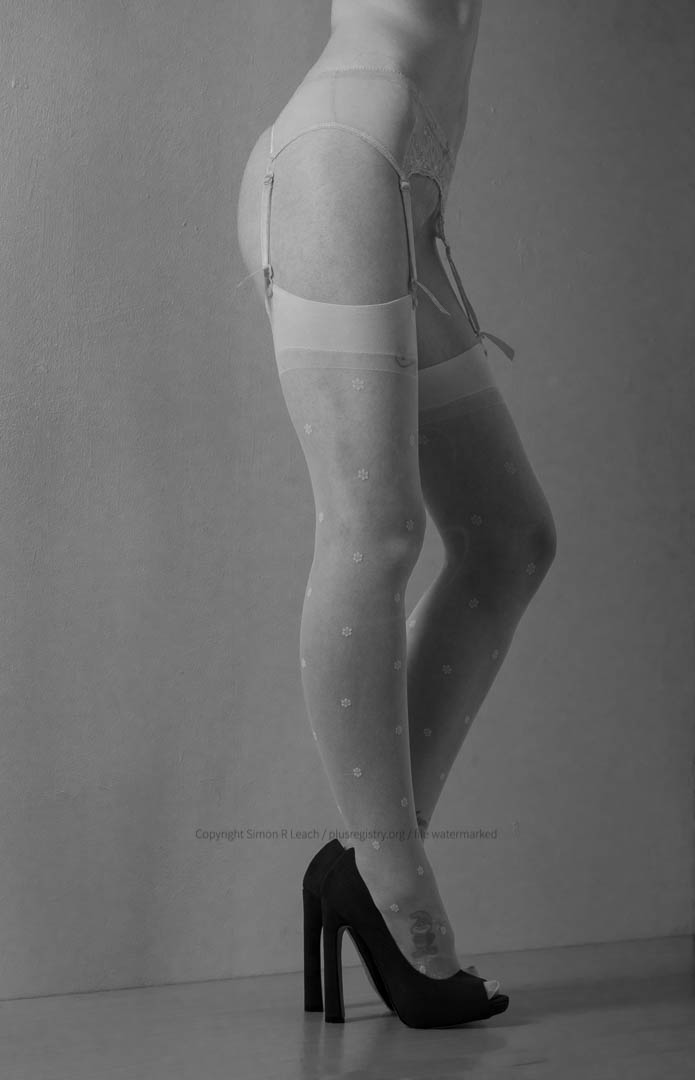Female model photo shoot of CarlaButterfly by Simon Leach in Studio