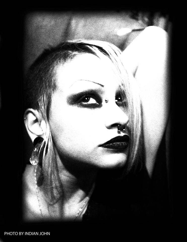 Female model photo shoot of DJParadoxNYC in Otto's Shrunken Head, NYC, NY