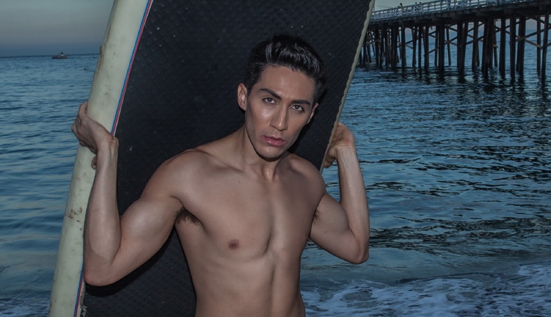 Male model photo shoot of salvador_sanz in Malibu Pier Surfrider Beach