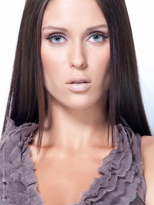 Female model photo shoot of Olga Ukr by eg, makeup by Make-up by Khadine