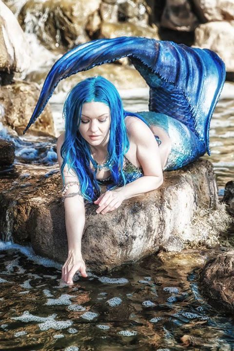Female model photo shoot of MoonMermaid by Cheshire Visions in Mermaid Falls