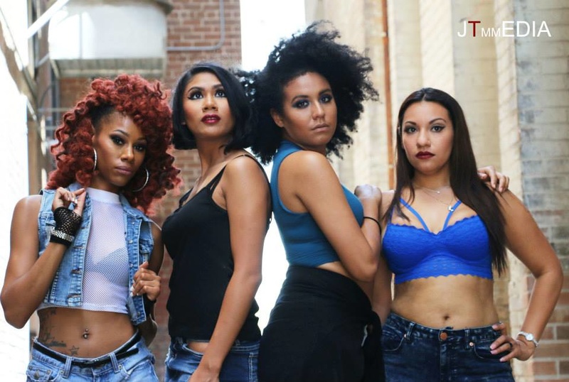 Female model photo shoot of JTM Media, Meljoree, LYAH MILANO, Bean_NA and Chaney in Houston, TX, makeup by beautybybee88 and Best Face Forward BFF