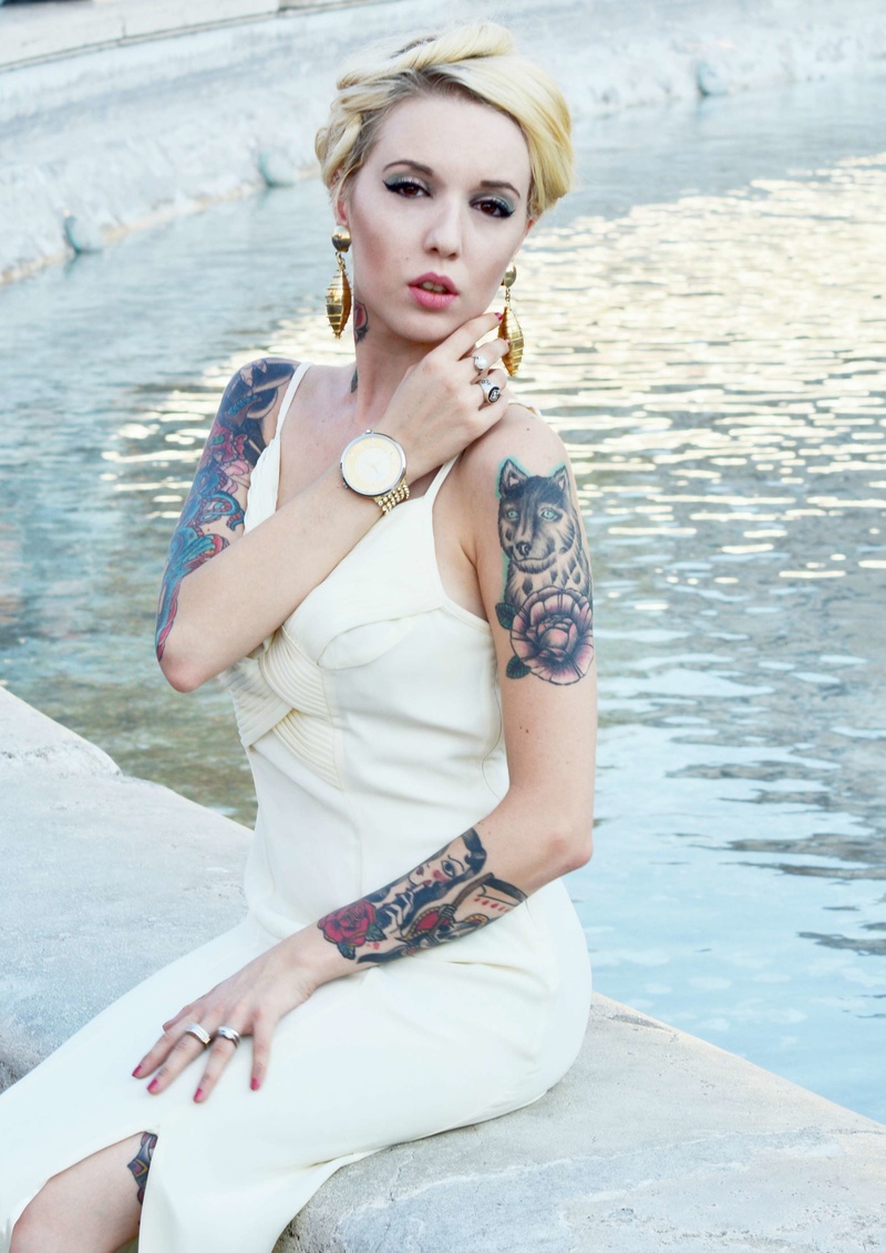 Female model photo shoot of Cerise in Rome 2015