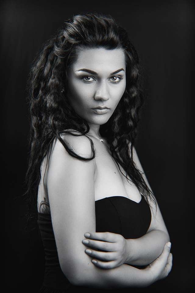 Female model photo shoot of Alexandra Diaconu by Dragos Jianu