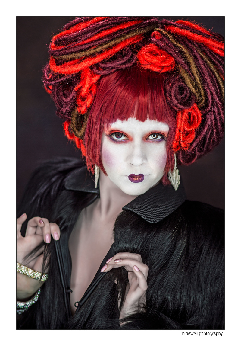 Female model photo shoot of Onyx Satvil by bidewell photography, makeup by Martha Tello Rosser