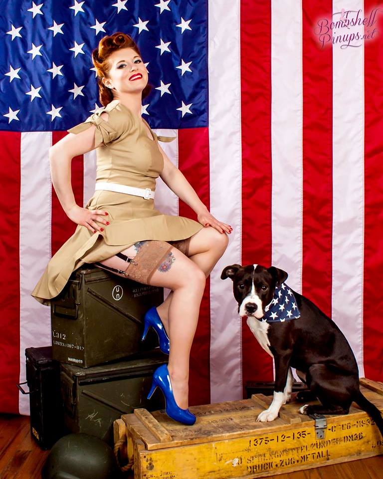 Female model photo shoot of Lys Sue by Bombshell Pinups