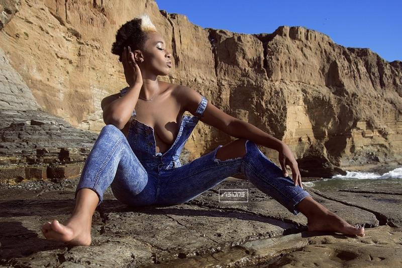 Female model photo shoot of Chanelle Simone in Sunset Cliffs, San Diego CA