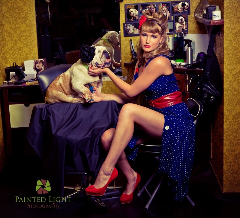 Female model photo shoot of Painted Light Photo