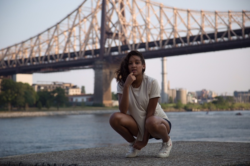 Female model photo shoot of Sasha Dilenia Martinez in Roosevelt Island
