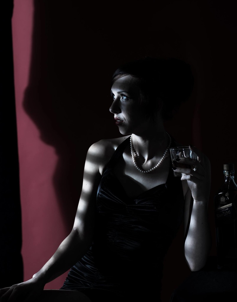 Female model photo shoot of Purple Widow by SS Portraits