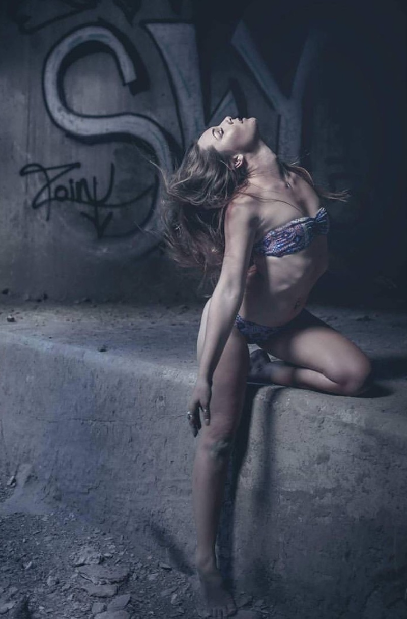 Female model photo shoot of Bailie Dee in Lime Concrete Plant, Lime, Oregon