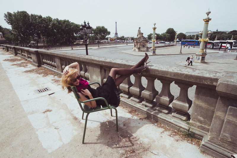 Female model photo shoot of Katherine Lancaster in Place de la Concorde, Paris