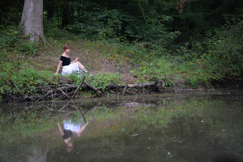 Male and Female model photo shoot of MWF Studios and Isola August in Forest Pond